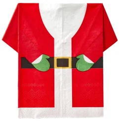 Lot de 10 serviettes en papier désign Père Noël
