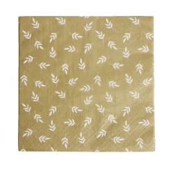 Lot de 16 serviettes motif nature papier 33x33cm