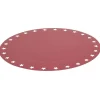Lot de 4 sous-assiettes en carton rouge décor ajouré