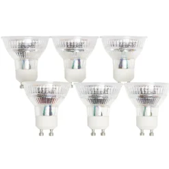 Lot de 6 spots LED en alu GU10 3,6W 450lm