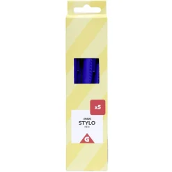 Lot de 5 stylos à encre bleue 0,6mm < Gifi Outlet