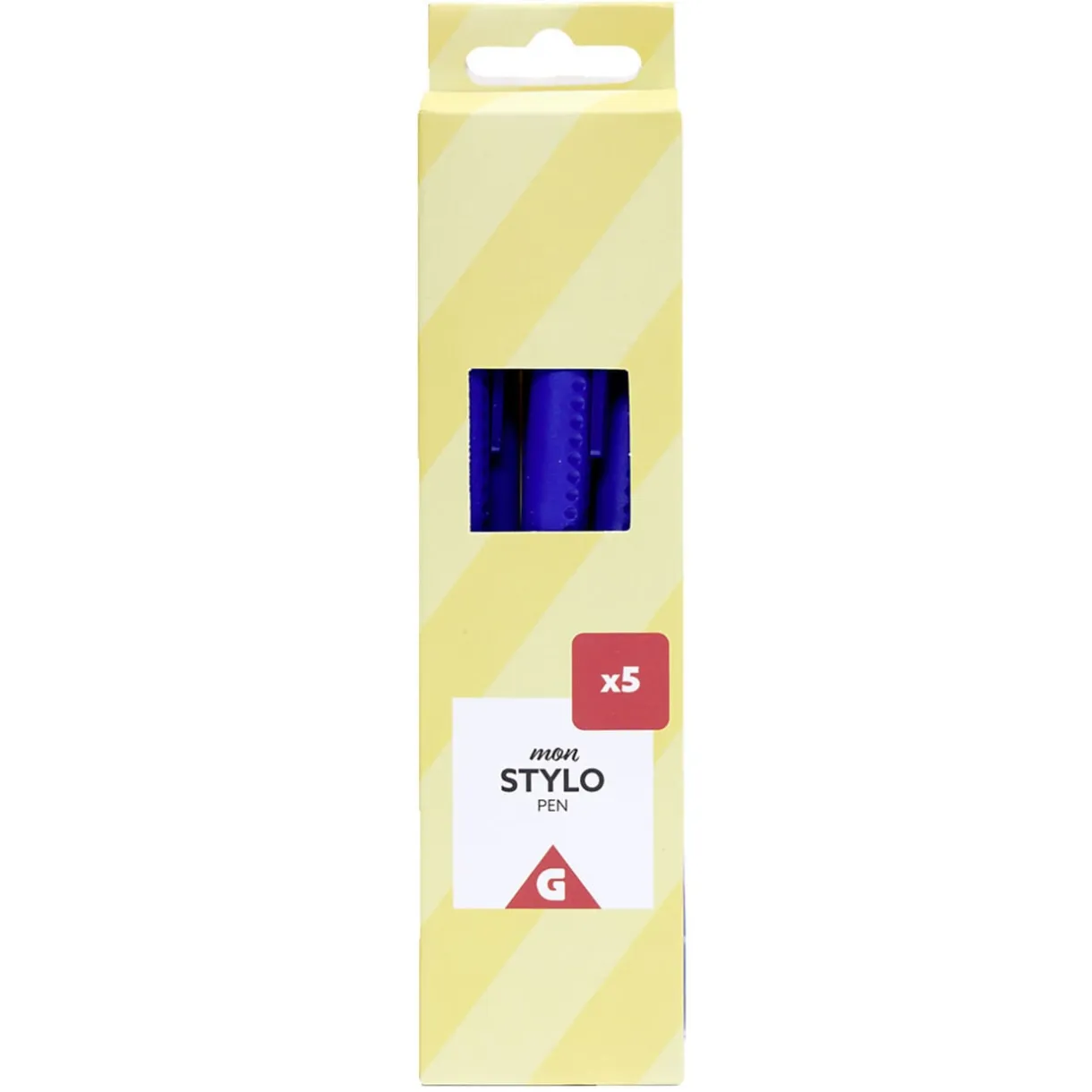 Lot de 5 stylos à encre bleue 0,6mm < Gifi Outlet