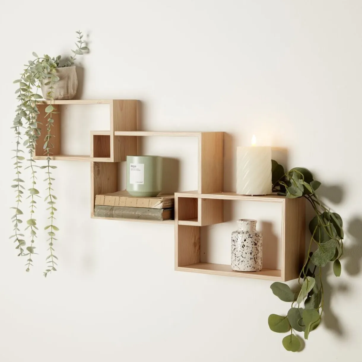 Lot de 3 étagères rectangulaires en bois < Gifi Sale