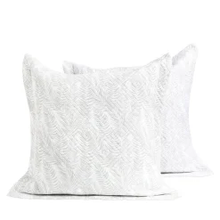 Lot de 2 taies d'oreillers boutis 50x70cm ou 65x65cm < Gifi
