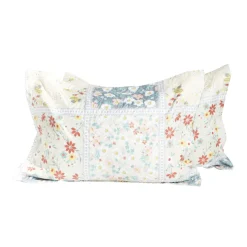 Lot de 2 taies d'oreillers boutis 50x70cm ou 65x65cm < Gifi