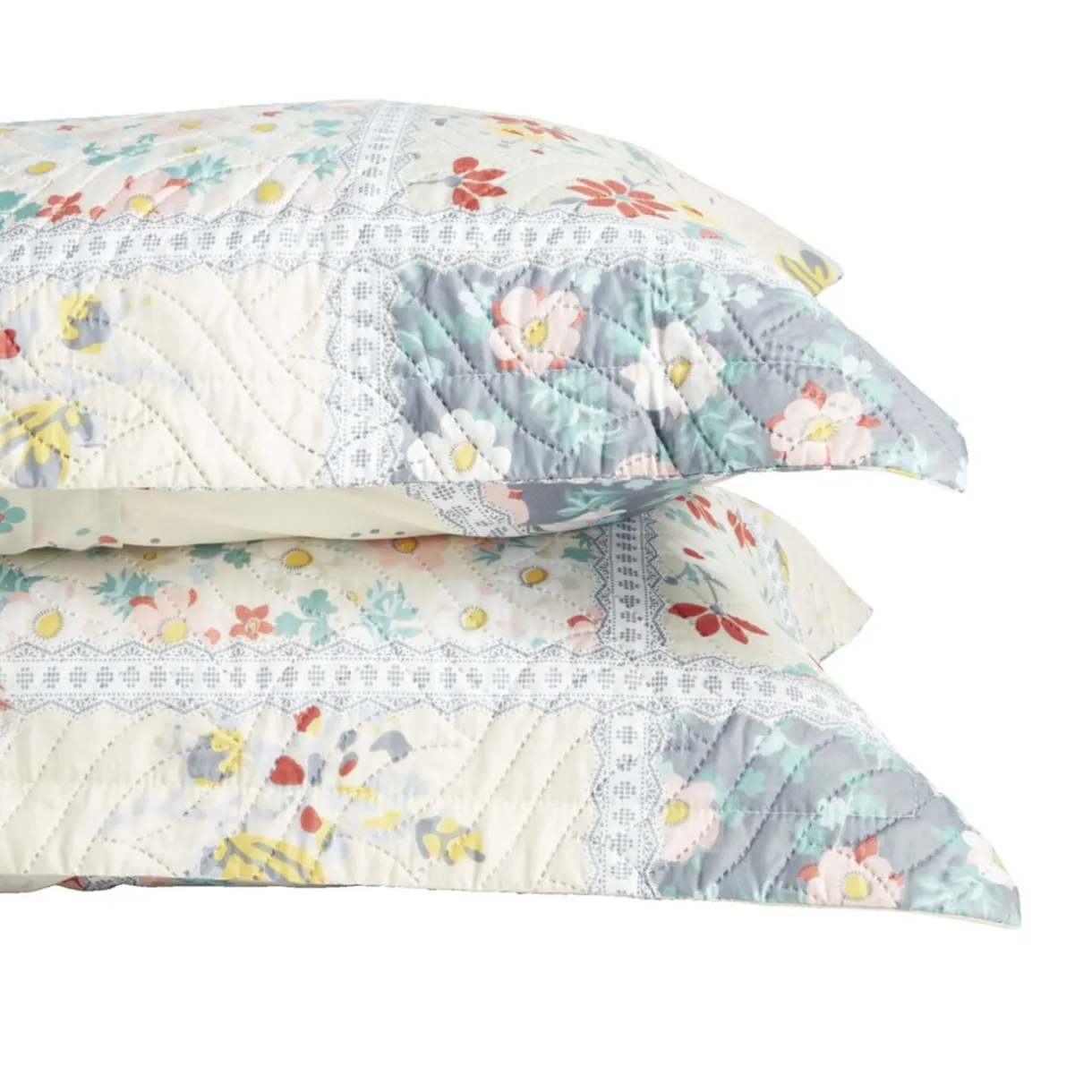 Lot de 2 taies d'oreillers boutis 50x70cm ou 65x65cm < Gifi