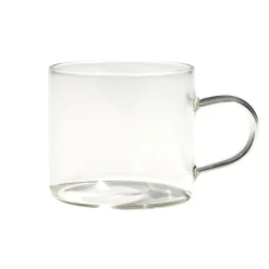 Lot de 4 tasses en verre transparent 10cl