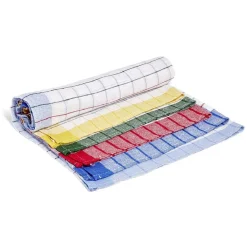 Lot de 10 torchons à carreaux en coton et polyester 70x45cm < Gifi Best