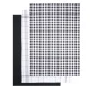 Lot de 3 torchons rectangulaires 50x70cm 100% coton blanc et noir < Gifi Best