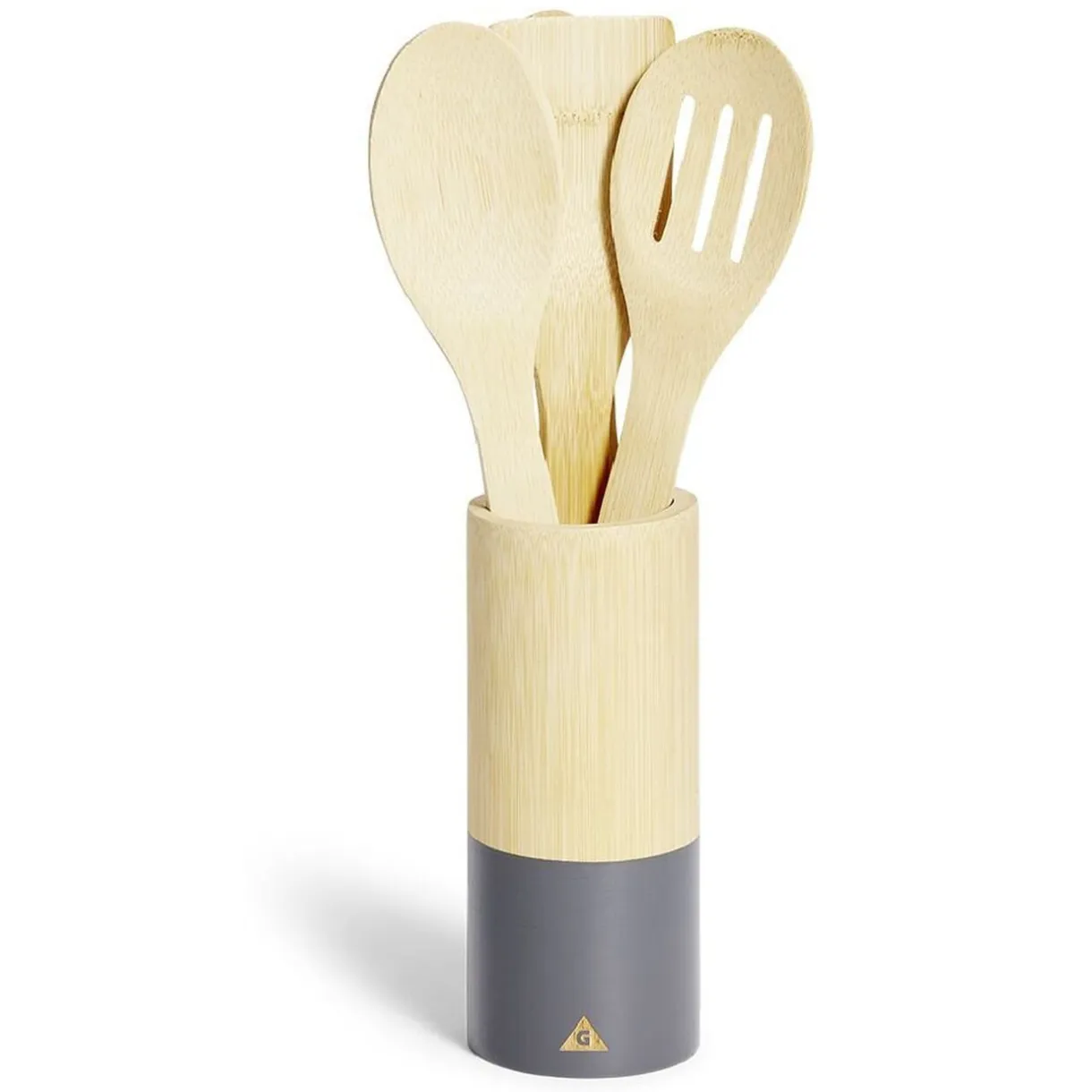 Lot de 4 ustensiles de cuisine dans pot en bambou < Gifi New