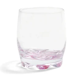 Lot de 3 verres 29cl en verre transparent fond coloré rose/violet/orange < Gifi Clearance