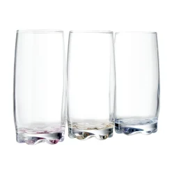 Lot de 3 verres haut fond coloré 39cl H14,5cm