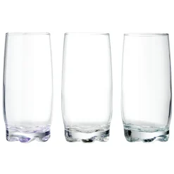 Lot de 3 verres haut fond coloré 39cl H14,5cm