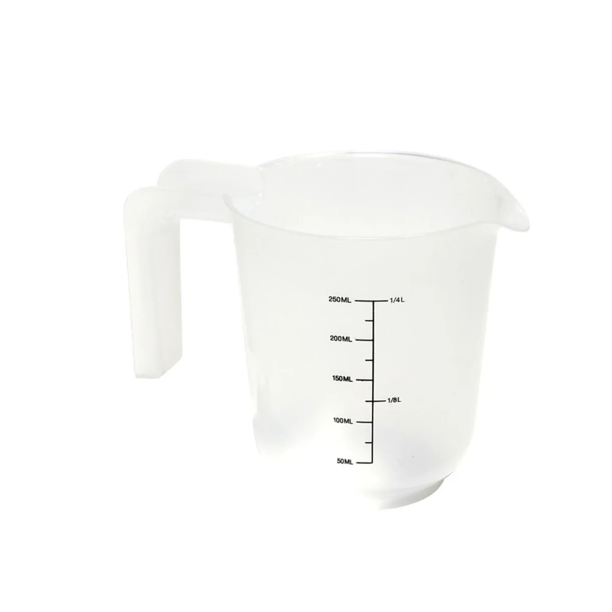 Lot de 3 verres mesureur 250/500/1000ml plastique blanc transparent < Gifi Discount