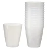 Lot de 12 verres 340ml plastique transparent martelé Ø8,4xH9,5cm