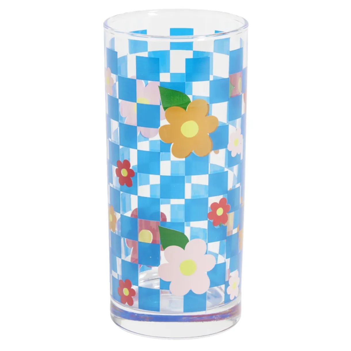 Lot de 3 verres motif fleurs et carreaux 290ml < Gifi Discount
