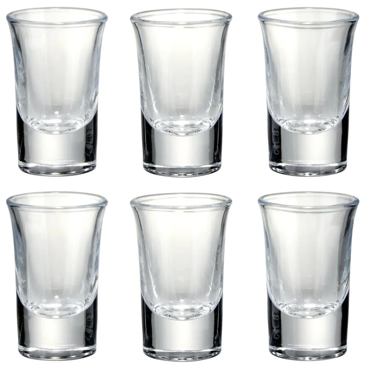 Lot de 6 verres à shooter 35ml H7cm