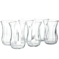 Lot de 6 verres à thé en verre 11,5cl H8,3cm < Gifi Online