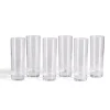 Lot de 6 verres tubes 29cl en verre transparent