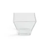 Lot de 6 verrines 88ml en plastique transparent 6x6xH5cm
