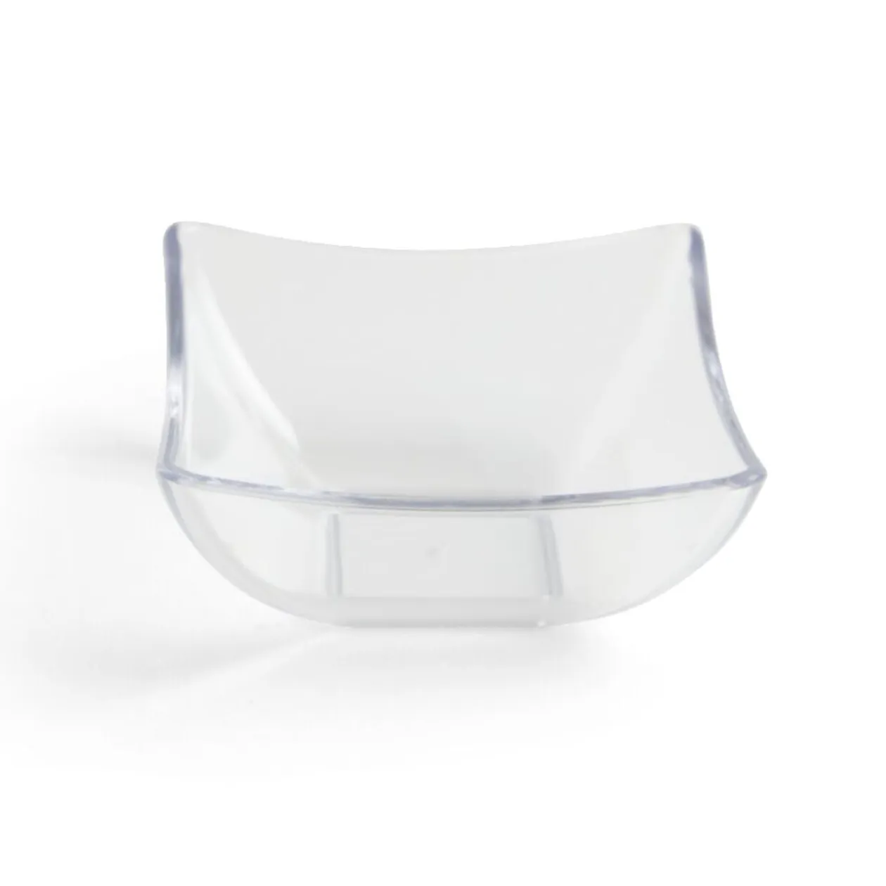 Lot de 6 verrines 95ml plastique transparent Ø7,9xH3,6cm