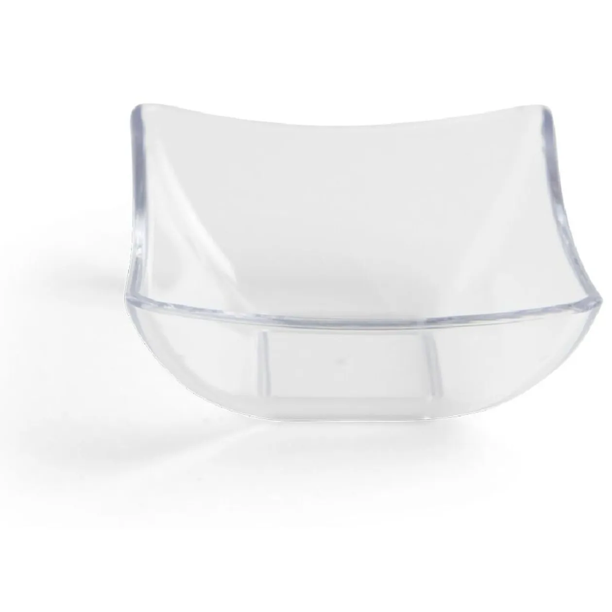 Lot de 6 verrines 95ml plastique transparent Ø7,9xH3,6cm