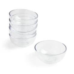 Lot de 6 verrines 120ml plastique transparent Ø8,3xH4cm < Gifi Discount