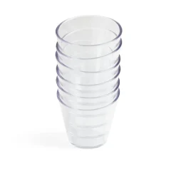 Lot de 6 verrines 100ml plastique transparent Ø6,9xH6,7cm < Gifi Clearance