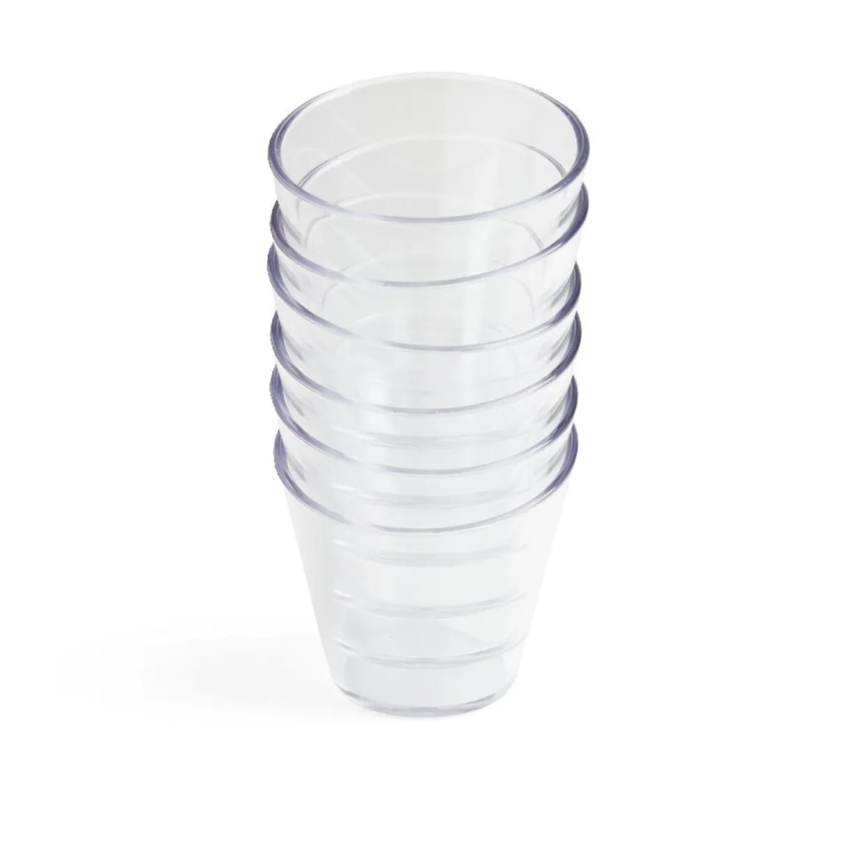 Lot de 6 verrines 100ml plastique transparent Ø6,9xH6,7cm < Gifi Clearance