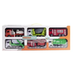 Lot de 6 véhicules de constructions - 3 modèles