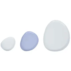 Lot de 3 vides poches fer bleu et blanc S M L < Gifi New