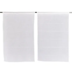 Lot de 2 vitrages 60x90cm blanc