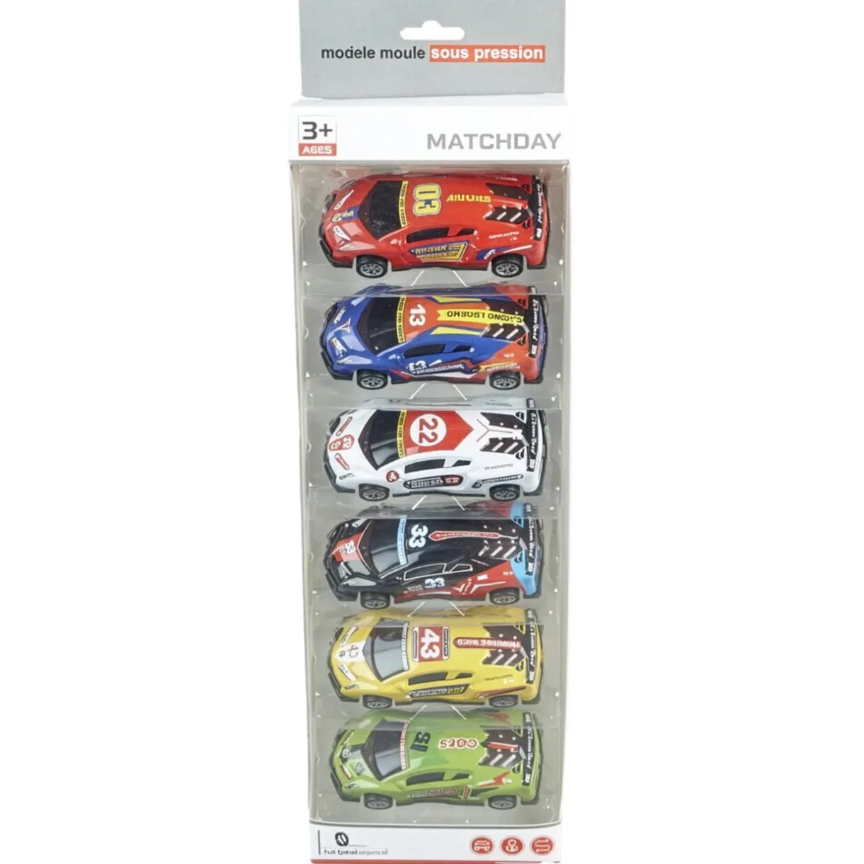 Lot de 6 voitures de course en métal L10,5cm < Gifi Best