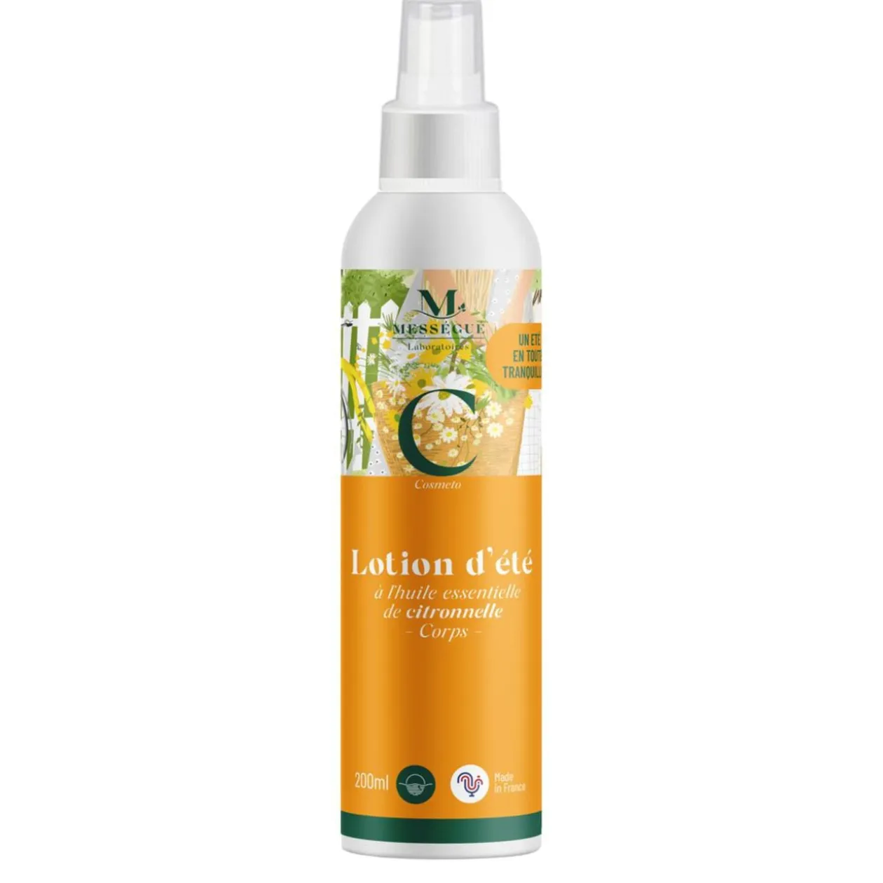 Lotion d'été protection piqûres bio Mességué aux huiles essentielles 200ml