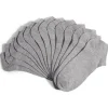 Lot 7 paires chaussettes tige basse coton et polyester - 3 coloris