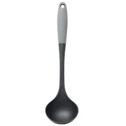 Louche plastique noir et gris L34cm < Gifi