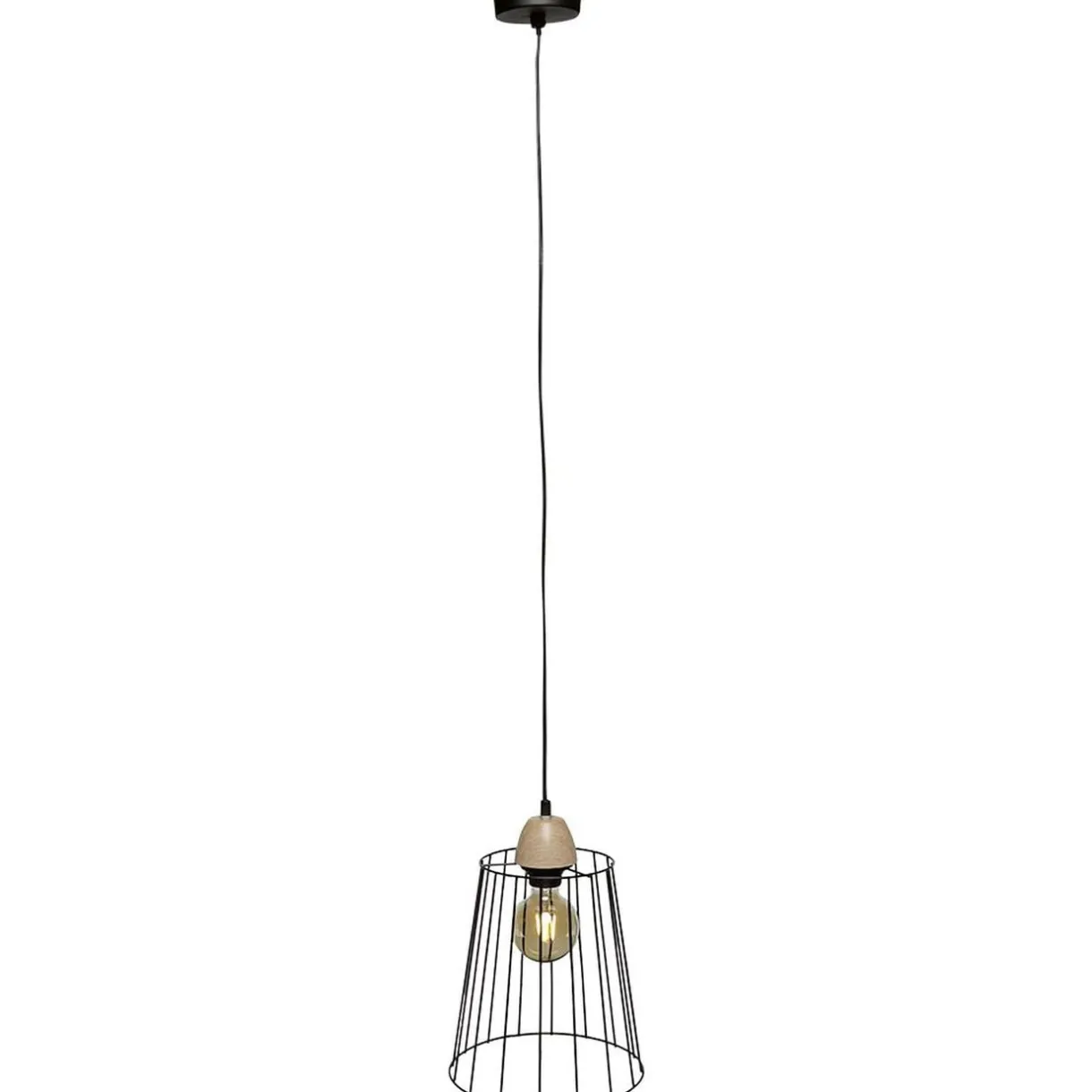 Luminaire à suspension filaire ajouré métal noir < Gifi Outlet