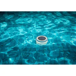 Lumière flottante solaire pour piscine Ø11,5xH2,5cm