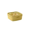 Lunchbox boîte à goûter 0,9L compartimentée motif lion plastique jaune 15x14,5xH6cm < Gifi Outlet