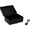 Lunch box à 2 compartiments - Boîte alimentaire en plastique noir 1L < Gifi Outlet