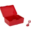 Lunch box à 2 compartiments - Boîte alimentaire en plastique rose 1L