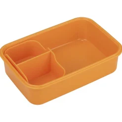 Lunch box plastique 800ml avec séparateur lignes ondulées 13x18xH6cm (2 modèles) < Gifi Sale