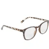 Lunette loupe de lecture en verre et acier motif écaille