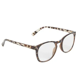 Lunette loupe de lecture en verre et acier motif écaille