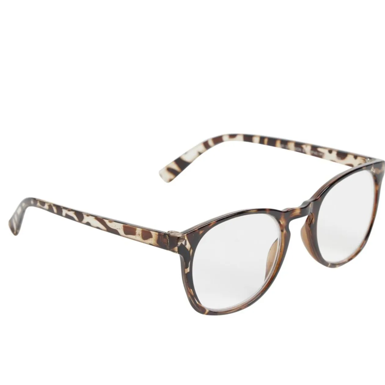 Lunette loupe de lecture en verre et acier motif écaille