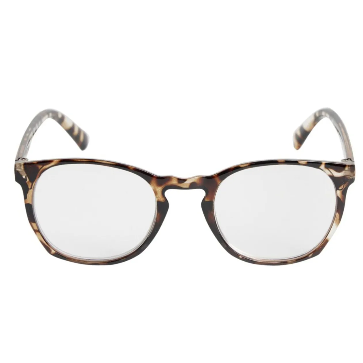 Lunette loupe de lecture en verre et acier motif écaille