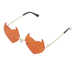 Lunettes adulte diablesse forme coeur rouge avec cornes < Gifi Clearance