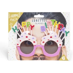 Lunettes anniversaire Happy Birthday cupcake < Gifi Hot