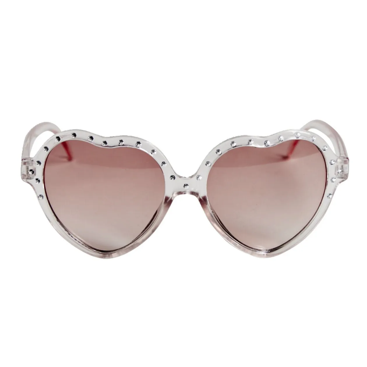 Lunettes coeur avec strass