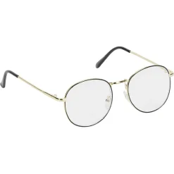 Lunettes noires et dorées anti lumière bleue